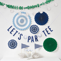 Let's Par Tee Golf Room Decorating Kit, Multi-Color, 9-pk