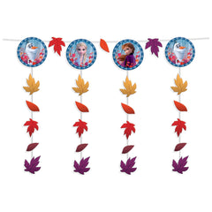 Disney Frozen Garland Banner, Blue/Orange, 12-foot