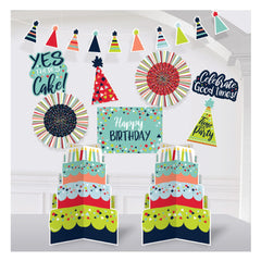 Colorful Birthday Celebration Room Decoration Kit