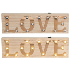 Illuminated LOVE Light-Up Plaque