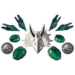 Jurassic World Wall Decorating Kit, Green/White, 13-inch, 11-pk