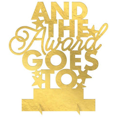 Awards Night Table Centerpiece, Gold, 8.6-inch