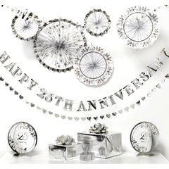 Elegant 25th Anniversary Wedding Decoration Kit