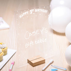 1st Birthday Customizable Acrylic Sign