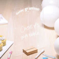 1st Birthday Customizable Acrylic Sign