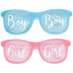 Gender Reveal Sunglasses, Pink/Blue, One Size, 2-pk