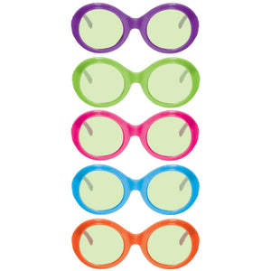 Multicolour 70s Sunglasses, 10-pack