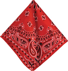 Western Bandanas, Black/Red/Pink, 20-in, 10-pk