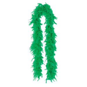 Festive Green Feather Boa, 72 inch Costume Accessory