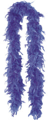 Royal Blue Feather Boa, 72 inch, Costume Accessory