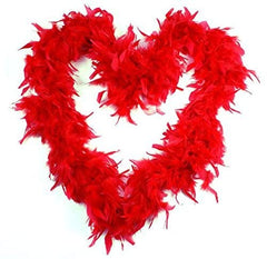 Vibrant Red Feather Boa - Ultimate Costume Accessory