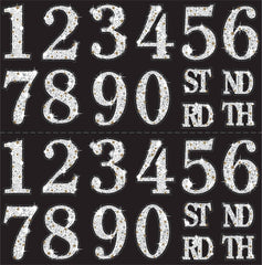 Sparkling Celebration Customizable Tiara with Numbers Kit, Gold/Black, One Size, 28-pk