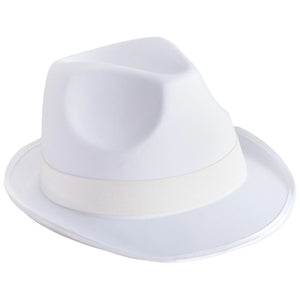 Classic White Fedora Hat - Team Spirit Essential