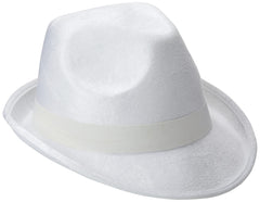 Classic White Fedora Hat - Team Spirit Essential