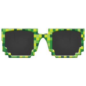 Pixel Party Sunglasses, Green, One Size, 8-pk
