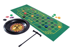 Casino Roulette Game Set with Wheel and Chips