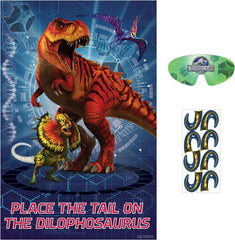 Jurassic World Pin the Tail Game, Blue, 10-pk