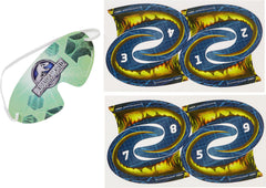 Jurassic World Pin the Tail Game, Blue, 10-pk