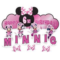 Disney Minnie Mouse Table Decorating Kit, Pink, 16.5-inch, 14-pk