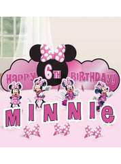 Disney Minnie Mouse Table Decorating Kit, Pink, 16.5-inch, 14-pk