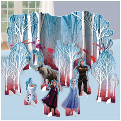 Disney Frozen Table Decorating Kit Centerpieces, Blue, 15.75-inch, 9-pk