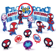 Disney Marvel Spidey Table Centerpiece, Red/Blue, 16-inch, 14-pk