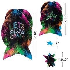 Let's Glow Crazy Birthday Table Centerpiece Kit