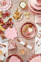 Blush Rose Gold Fan Decorations, 16-inch, 4-pk