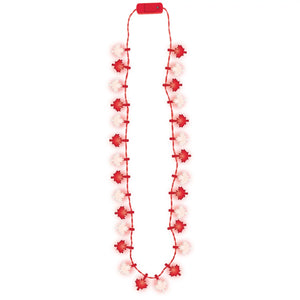 Light-Up Maple Leaf Necklace, Red/White, One Size, Canada Day