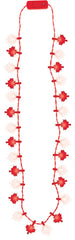 Light-Up Maple Leaf Necklace, Red/White, One Size, Canada Day
