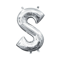 Silver Foil Letter S Balloon