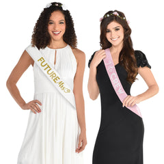 Elegant Bachelorette Sash Set - Pack of 8