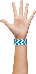 Chevron Waterproof Wristbands, 10-inch, 500-pk