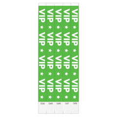 VIP Green Waterproof Wristbands, 10-inch, 500-pk