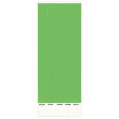 Solid Green Wristbands, 10 inch, 500-pack