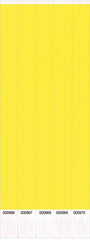 Yellow Solid Wristbands, 3/4 inch x 10 inch, 500 Pack