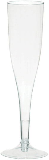 Clear Plastic Champagne Flutes, 5.5-oz, 20-pk