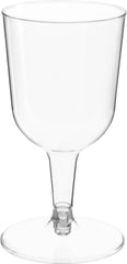 Clear Plastic Wine Glasses, 5.5 ounce, 32-pack