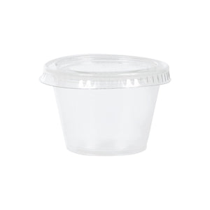 Plastic Jelly Shot Cups with Lids, Clear, 2.5-oz, 50-pk