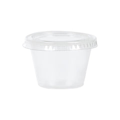 Plastic Jelly Shot Cups with Lids, Clear, 2.5-oz, 50-pk