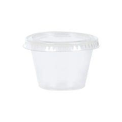 Plastic Jelly Shot Cups with Lids, Clear, 2.5-oz, 50-pk