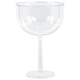 Plastic Reusable Wine Glasses, Clear, 47-oz, 4-pk