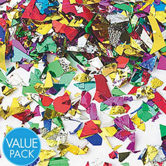 Multicolor Triangle Metallic Foil Confetti, 10-oz