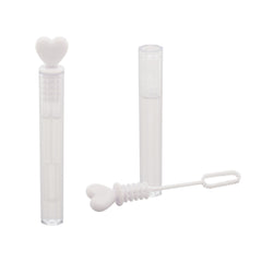 Heart Bubble Wand Tubes, White, 36-pk, for Wedding