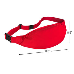 Vibrant Red Fanny Pack - Adjustable Costume Accessory