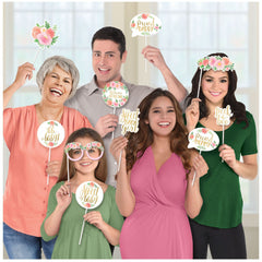 Floral Baby Photo Booth Props, 13-pk