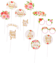 Floral Baby Photo Booth Props, 13-pk