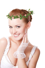 Mint to Be Flower Crown Headband, Green/Pink, One Size