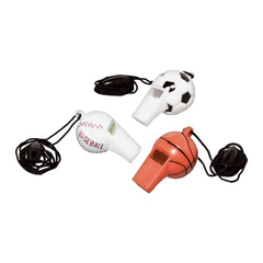 Sports Ball Whistle Favors - Mega Value Pack