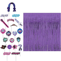 Disney Descendants, Plastic Fringe Scene Setter, Photo Booth Props, Purple, 36-inch, 20-pk